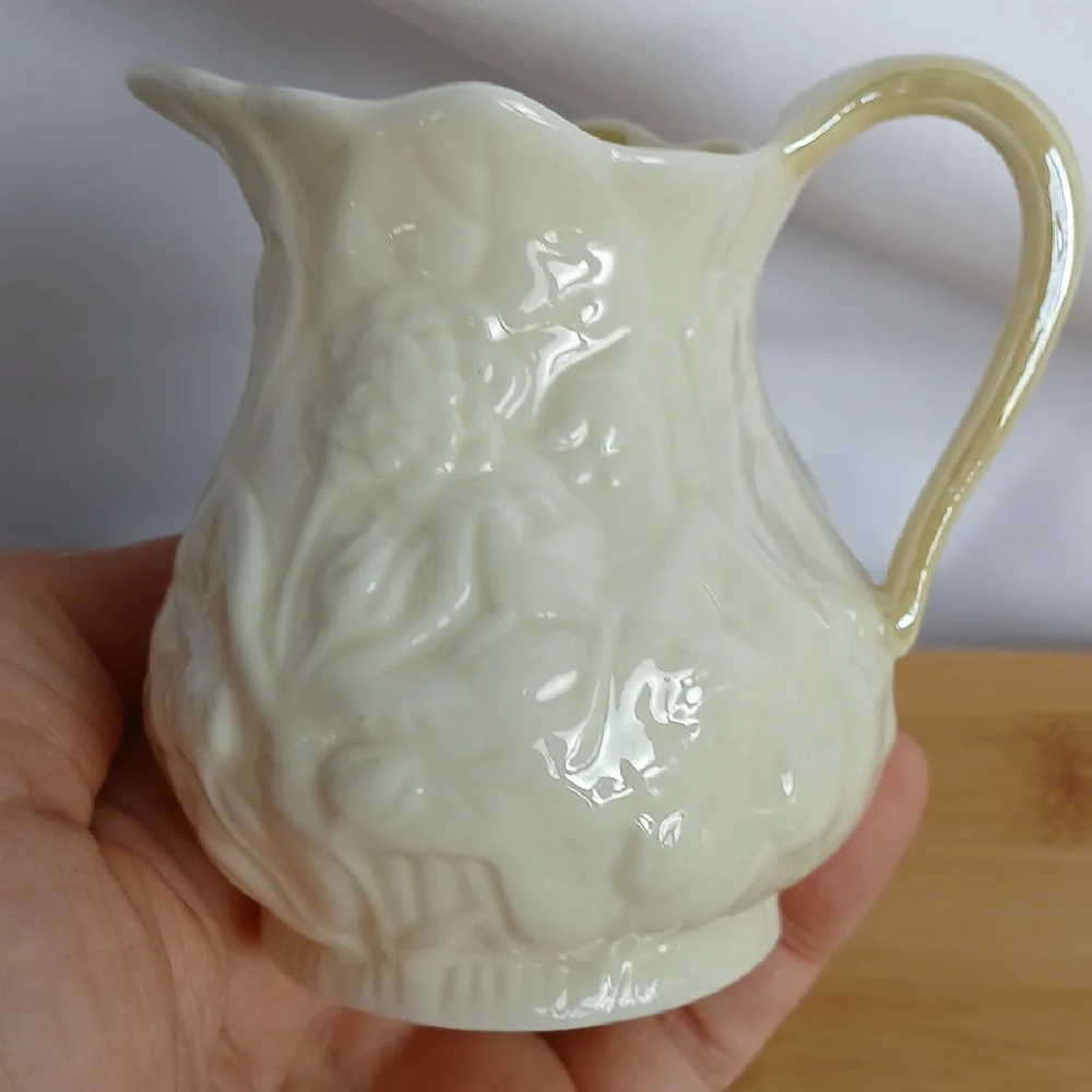 Vintage Belleek Porcelain Creamer Ireland
